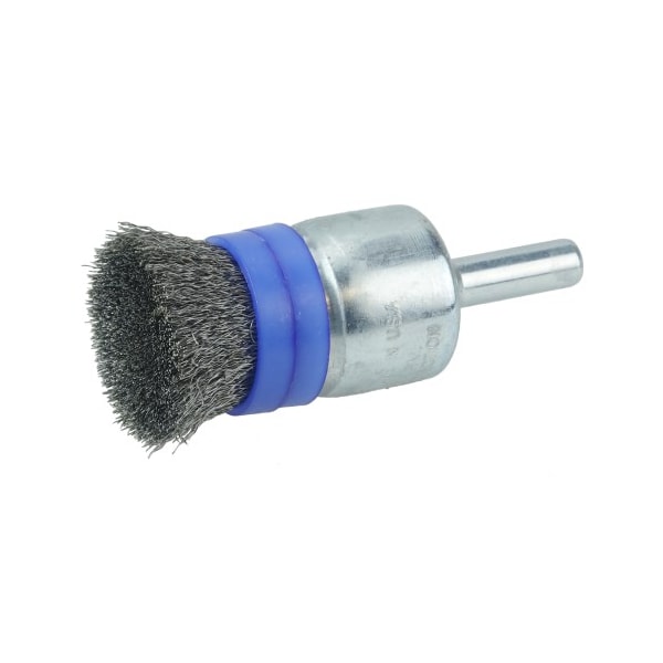 Weiler 3/4" Banded Crimped Wire End Brush, .006" Steel Fill 11102 - main